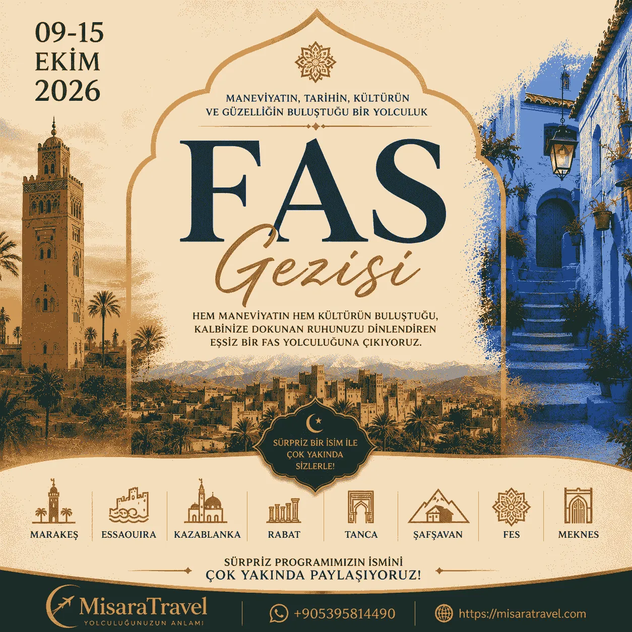 Fas turu, Fes Medina ve Marakeş Jardin Majorelle manzarası
