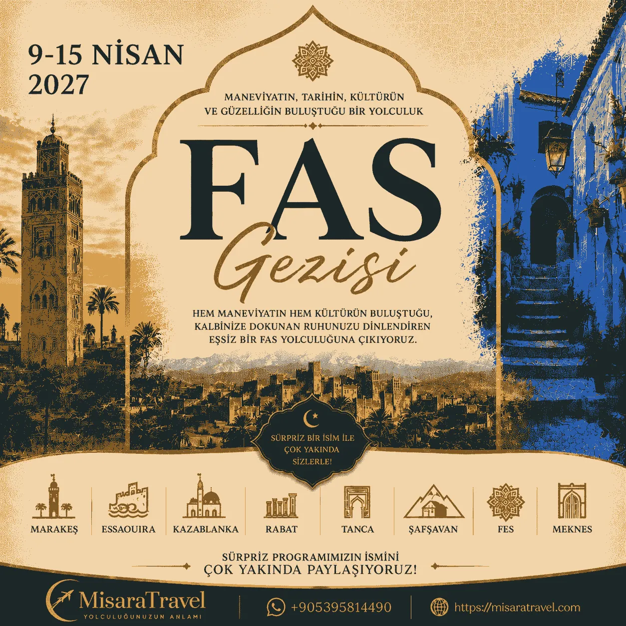 Fas turu, Fes şehri ve Marakeş medina tarihi manzarası