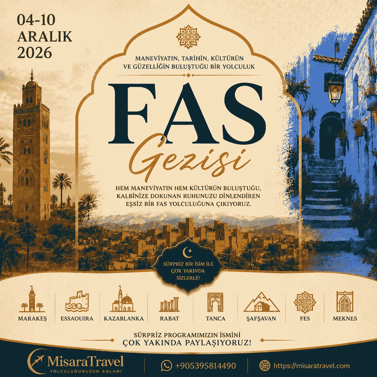 Fas turu, Fes Medine ve Marakeş şehirleri